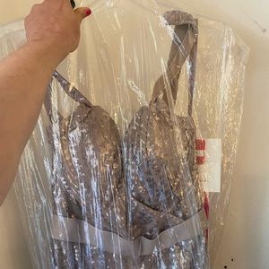 Taupe Mori Lee bridesmaid dress Size 8